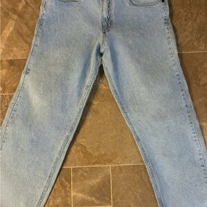 Vintage Wash Relaxed Fit Denim Jeans